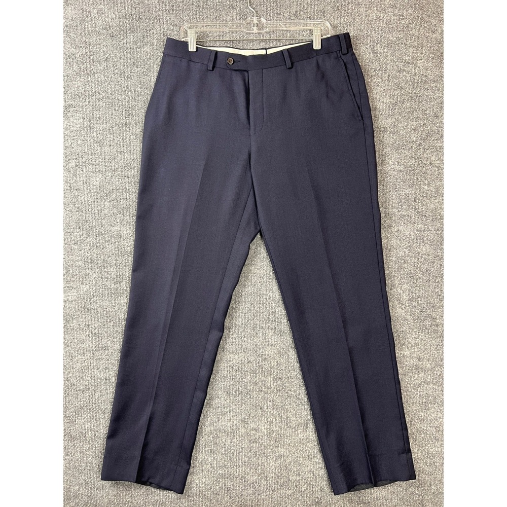 Suitsupply Brescia Dress Pants Navy Blue Wool‎ Mens 50 (33") P5290I